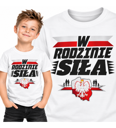 Koszulka dziecięca W Rodzinie Siła